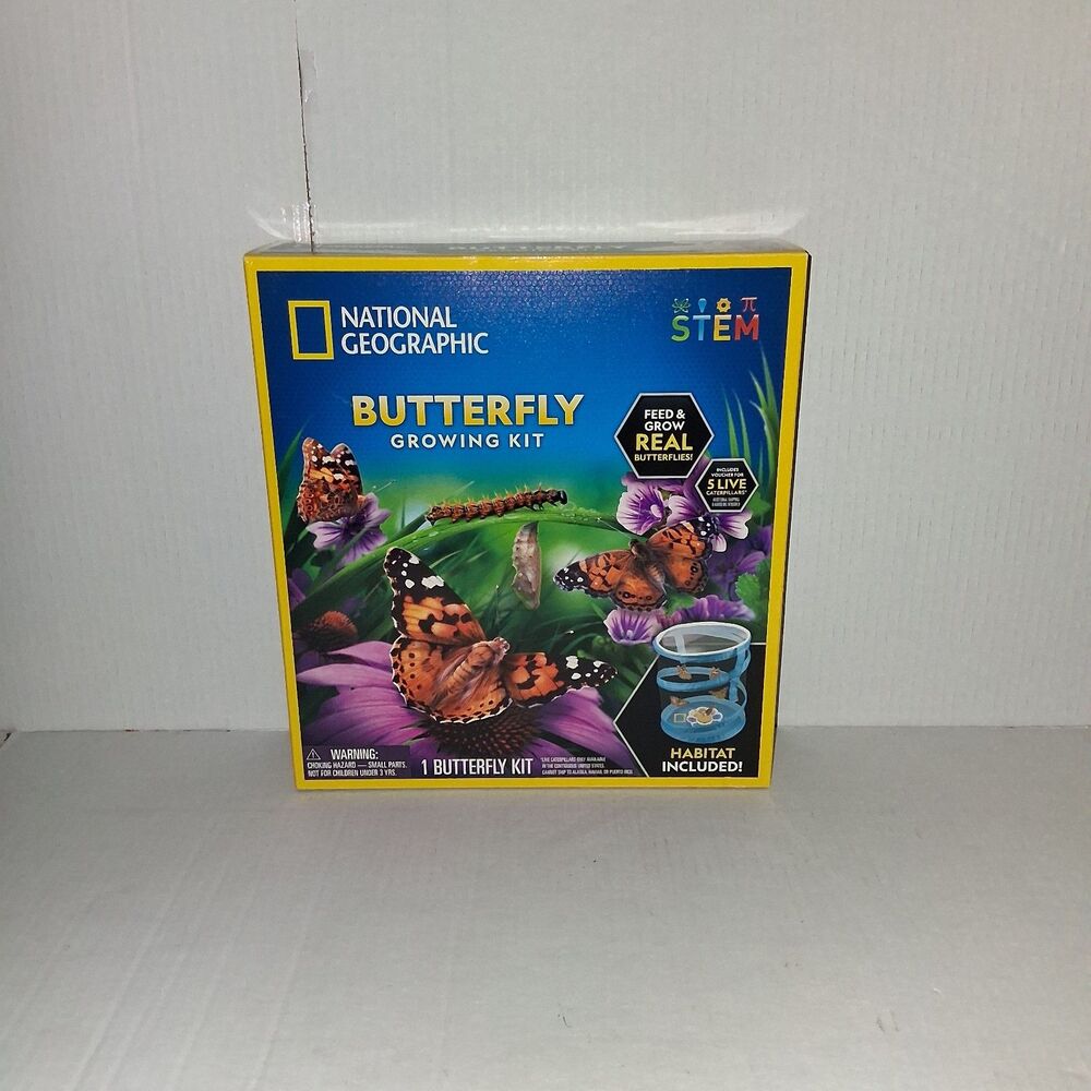 National Geographic Caterpillar Growing Kit Growing Butterflies